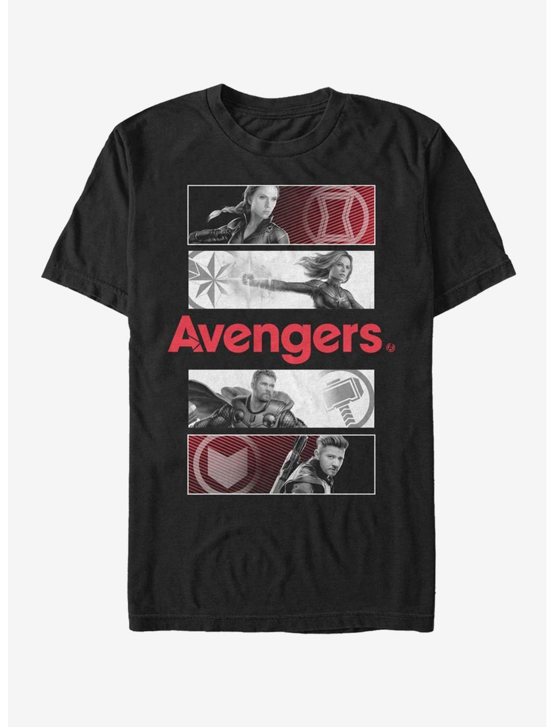 Marvel Avengers Endgame Avengers Color Pop T-Shirt, BLACK, hi-res