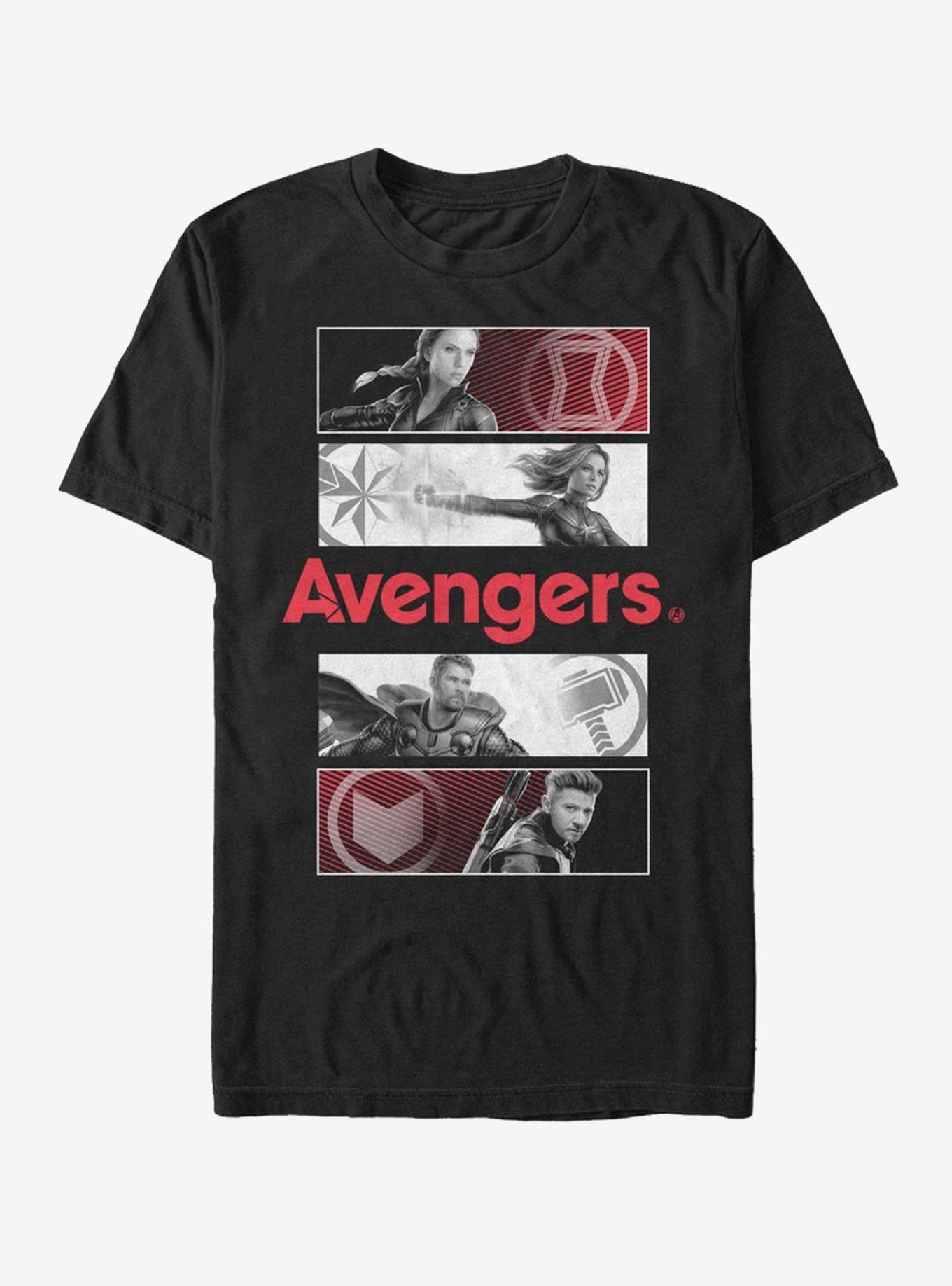 Marvel Avengers Endgame Avengers Color Pop T-Shirt, BLACK, hi-res