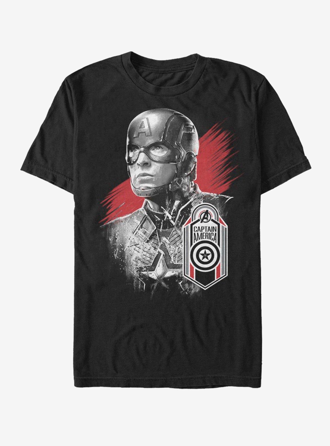 Marvel Avengers Endgame Cap Tag T-Shirt, BLACK, hi-res
