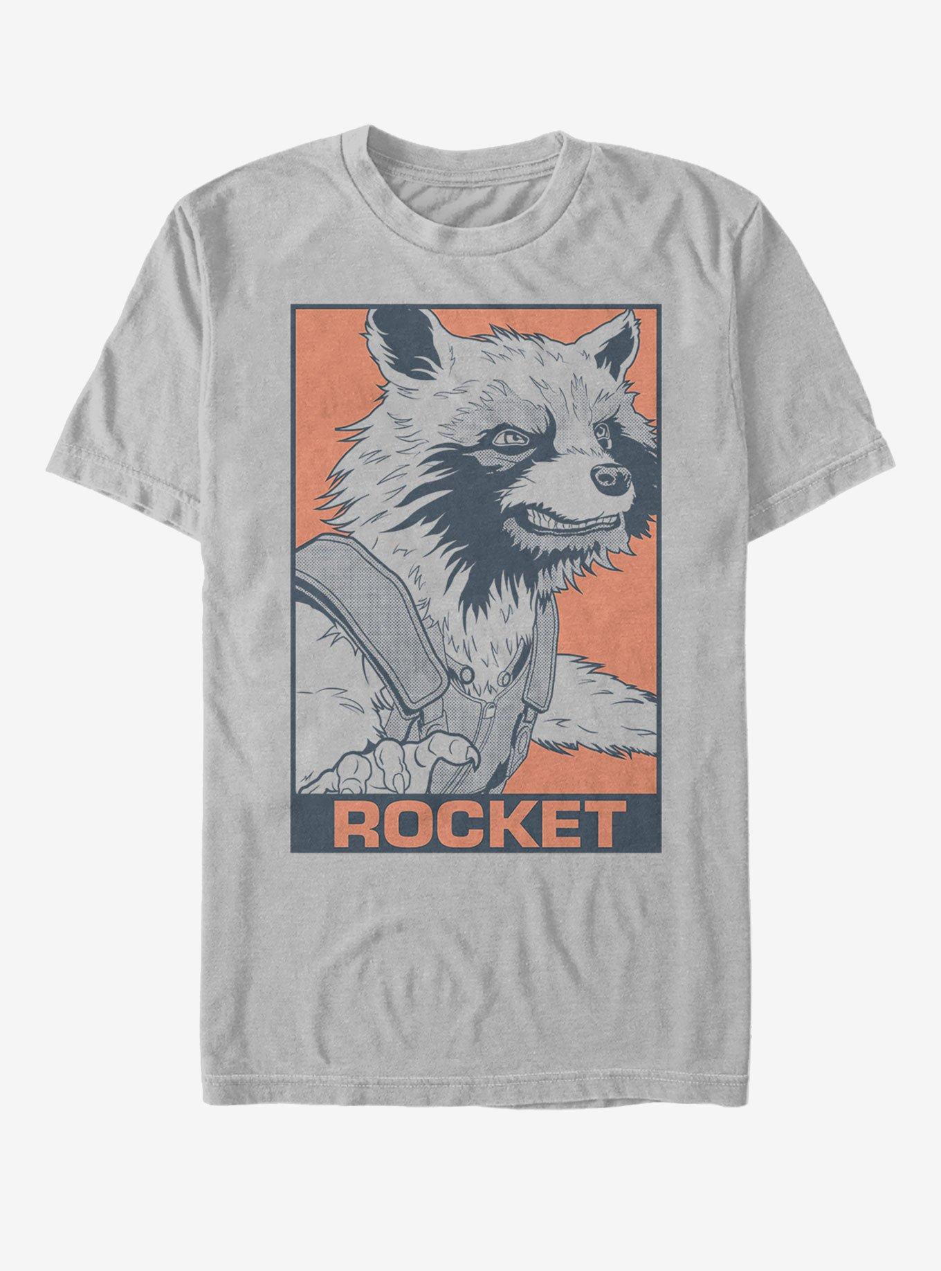 Marvel Avengers Endgame Pop Rocket T-Shirt, SILVER, hi-res