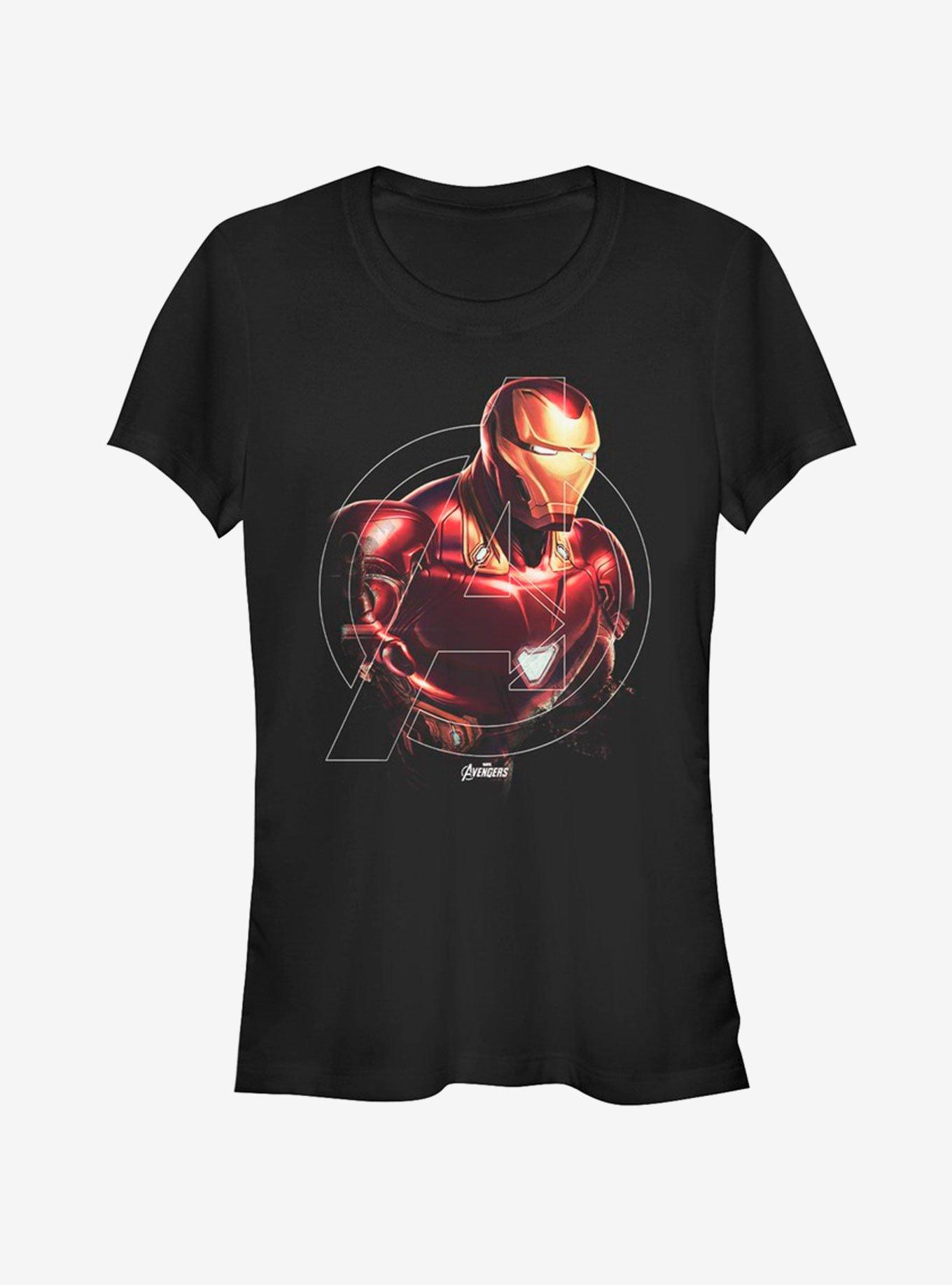 Marvel Avengers Endgame Iron Man Hero Girls T-Shirt, BLACK, hi-res