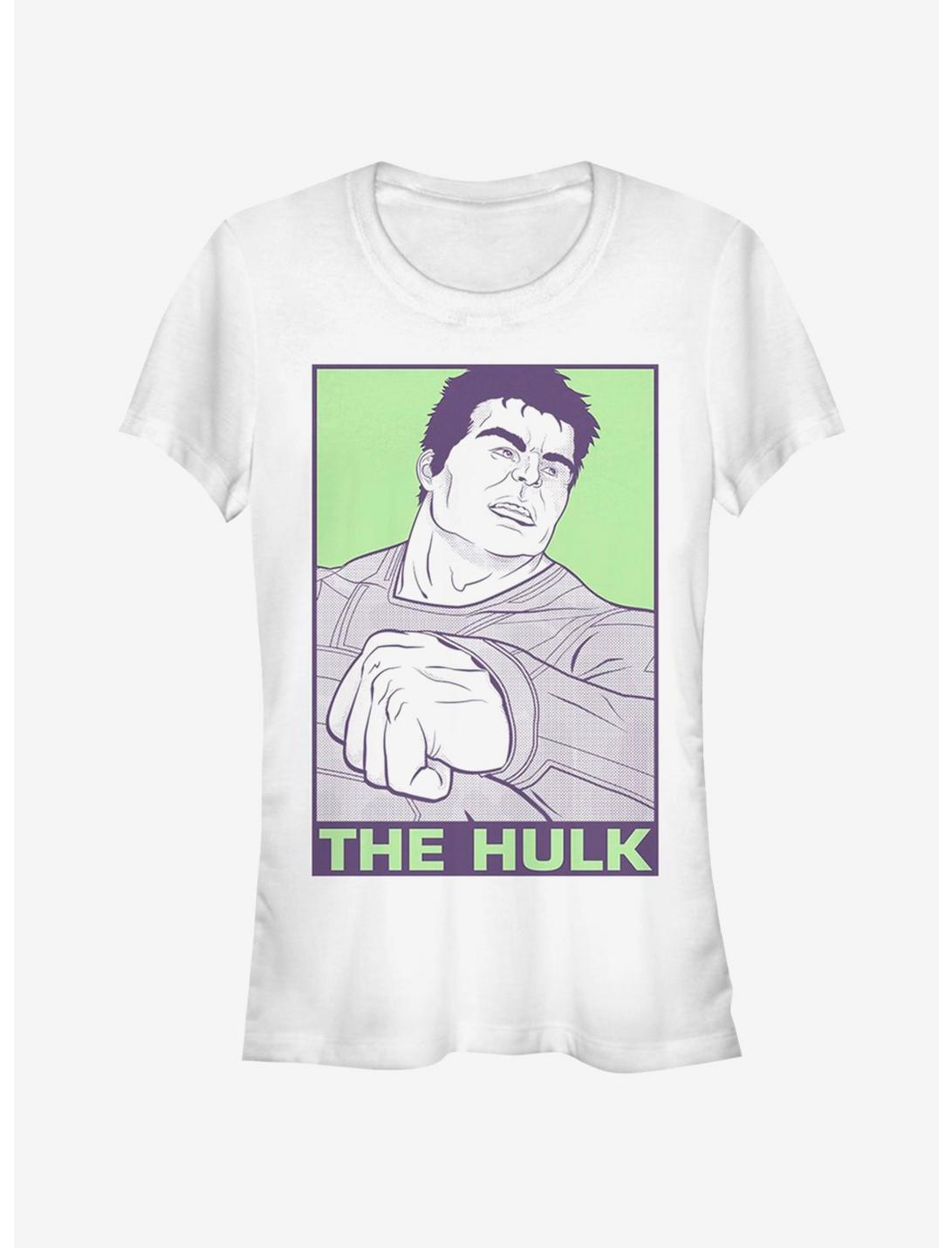 Marvel Avengers Endgame Pop Hulk Girls T-Shirt, WHITE, hi-res