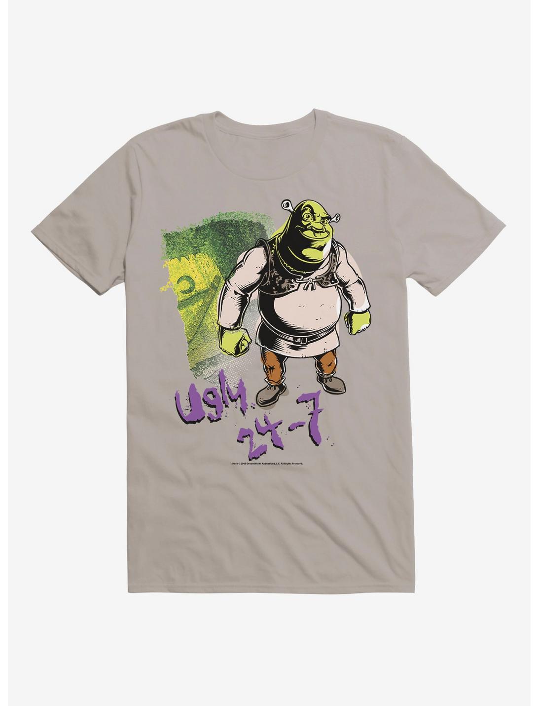 Shrek Ugly Twenty Four Seven T-Shirt, LIGHT GREY, hi-res