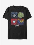 Marvel Avengers Endgame Hero Emblems T-Shirt, BLACK, hi-res