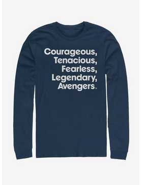 Marvel Avengers Endgame Name List Long-Sleeve T-Shirt, , hi-res