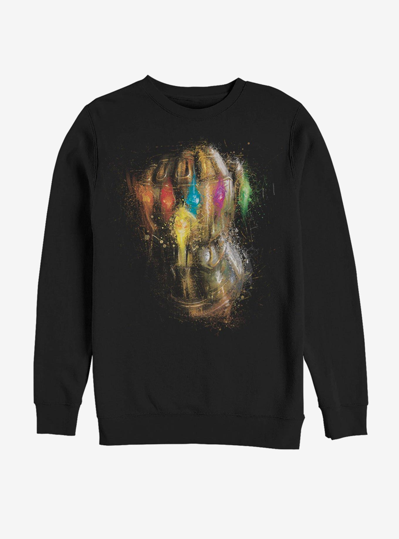 Marvel Avengers Endgame Painting Glove Sweatshirt, BLACK, hi-res