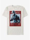 Marvel Avengers Endgame Captain Poster T-Shirt, NATURAL, hi-res