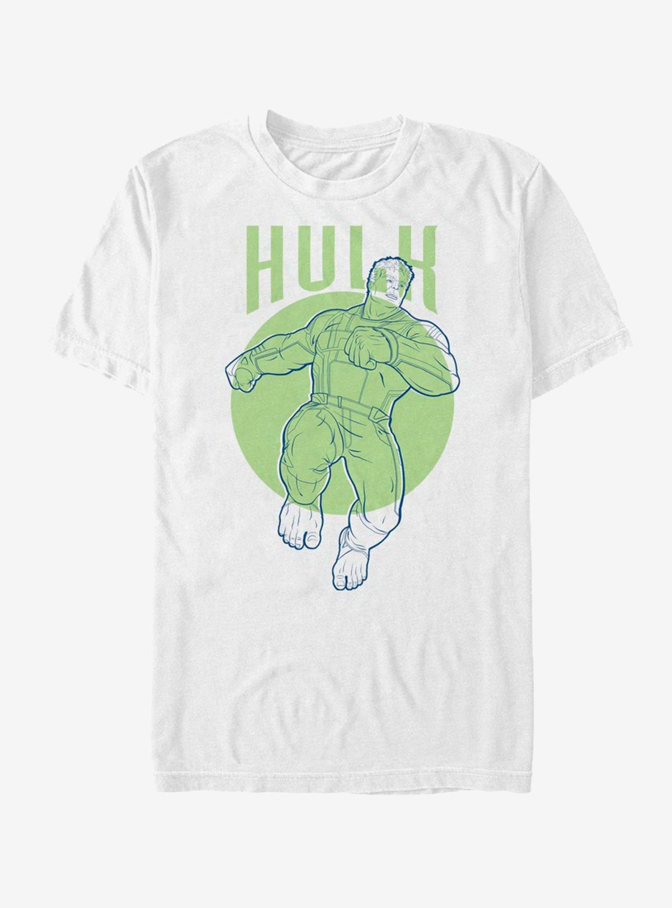 Marvel Avengers Endgame Hulk Simplicity T-Shirt, WHITE, hi-res