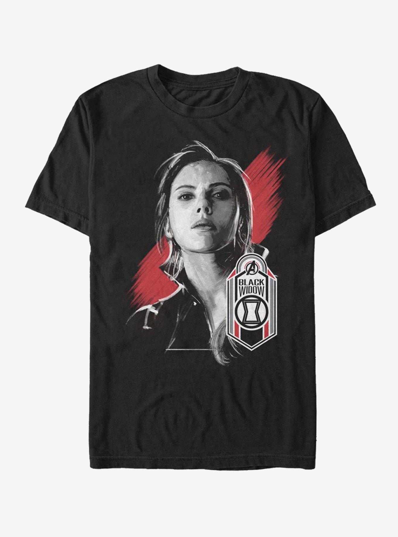 Marvel Avengers Endgame Black Widow Tag T-Shirt, BLACK, hi-res