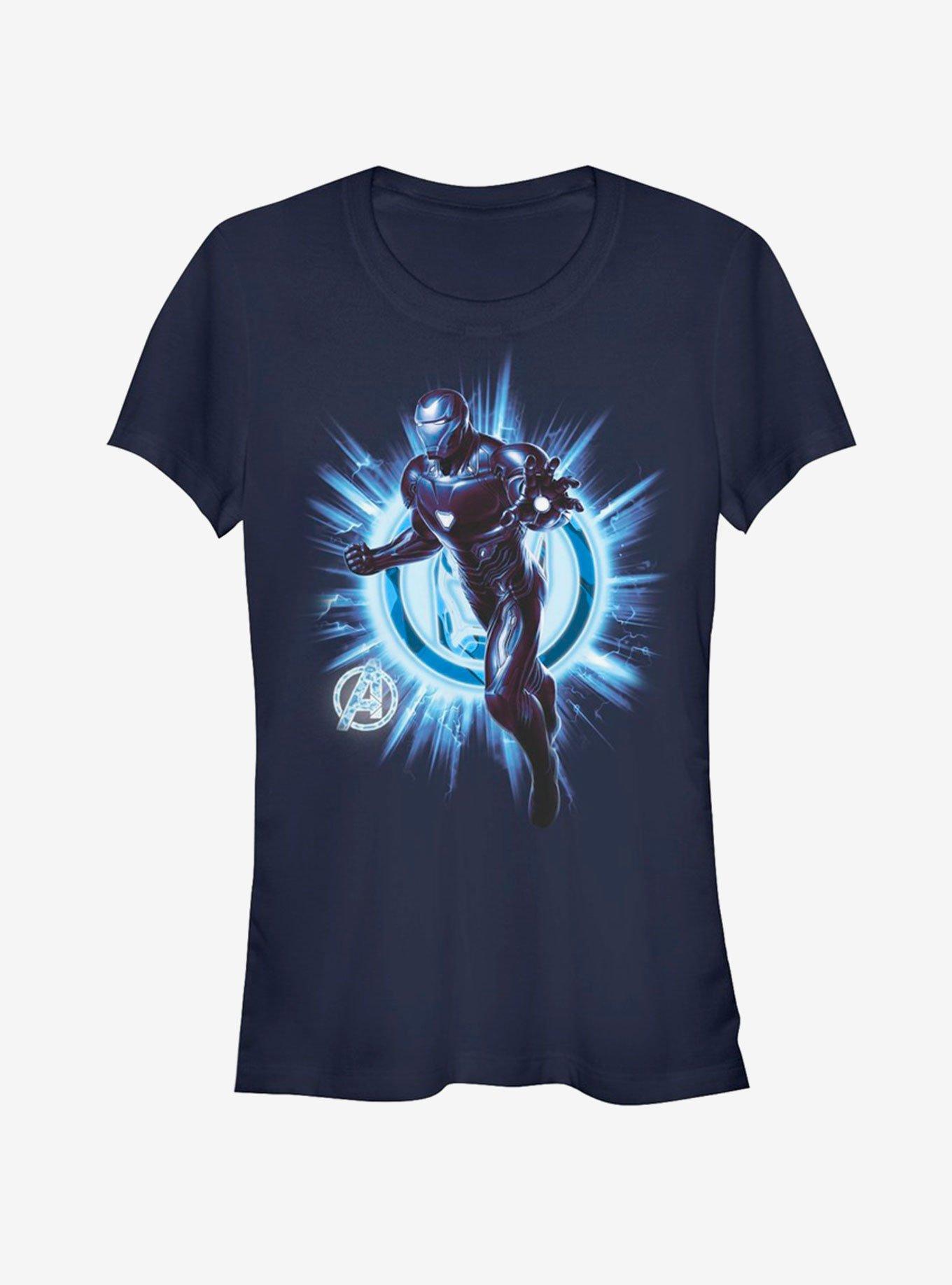 Marvel Avengers Endgame Iron Man Endgame Girls T-Shirt, NAVY, hi-res