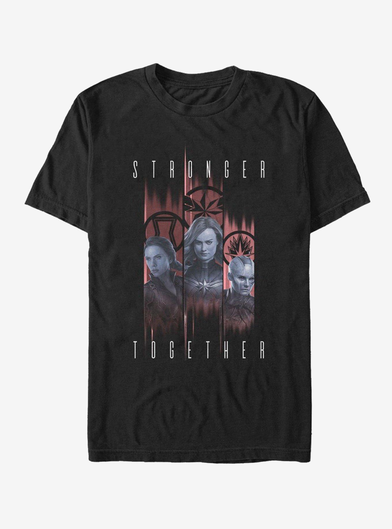 Marvel Avengers Endgame Stronger Trio T-Shirt, BLACK, hi-res