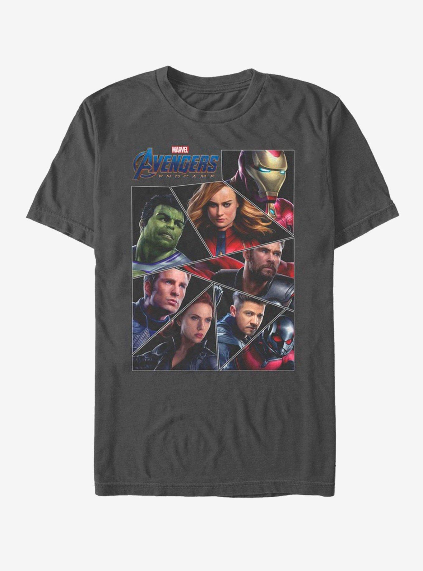 Marvel Avengers Endgame Avengers Group T-Shirt - GREY | BoxLunch