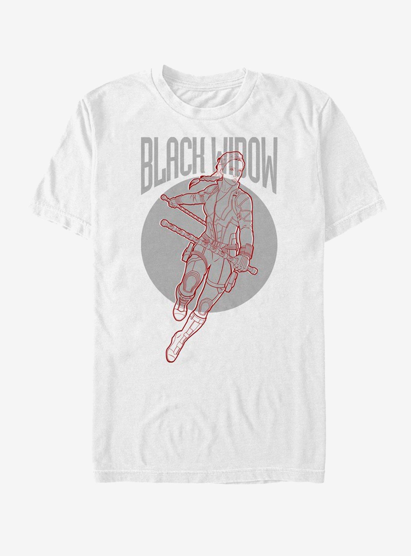 Marvel Avengers Endgame Black Widow Simplicity T-Shirt, WHITE, hi-res