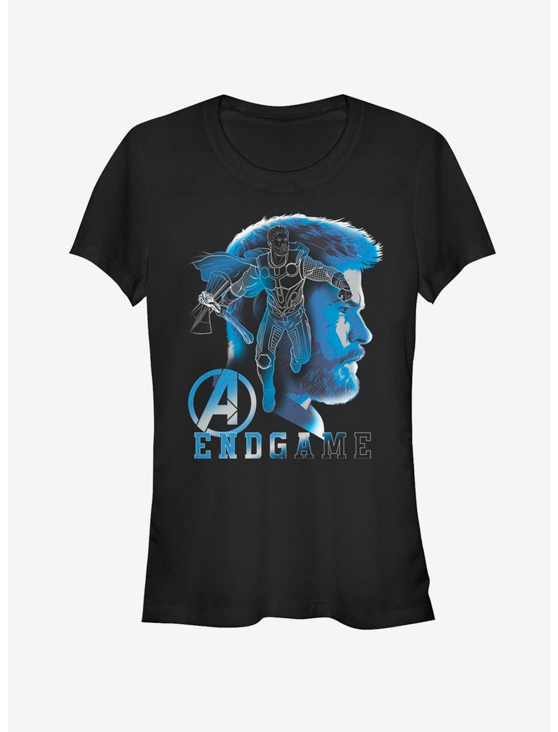 Marvel Avengers Endgame Thor Endgame Silhouette Girls T-Shirt, BLACK, hi-res
