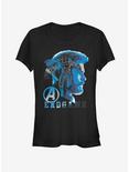 Marvel Avengers Endgame Thor Endgame Silhouette Girls T-Shirt, BLACK, hi-res