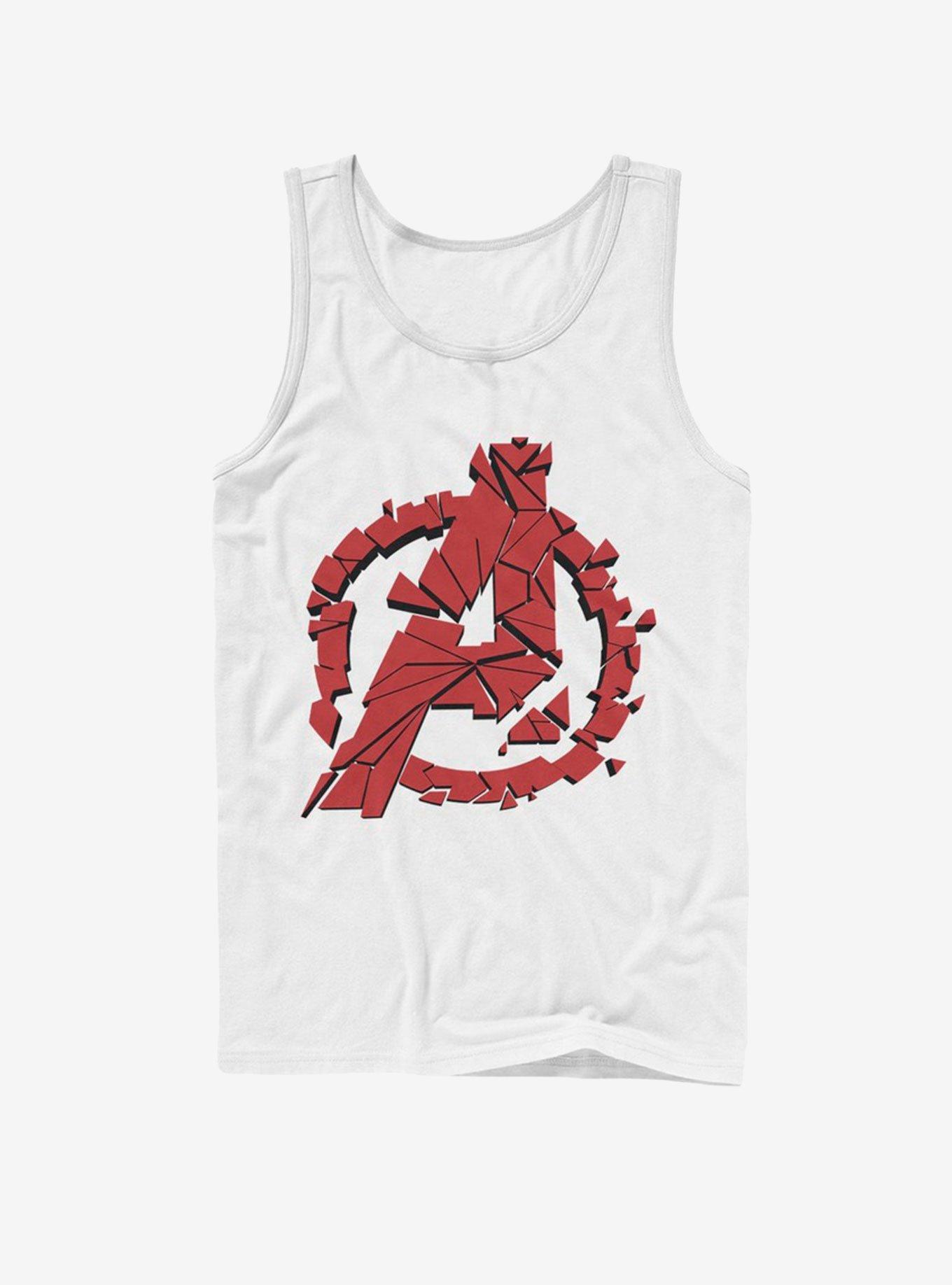 Marvel Avengers Endgame Avengers Shattered Tank, WHITE, hi-res