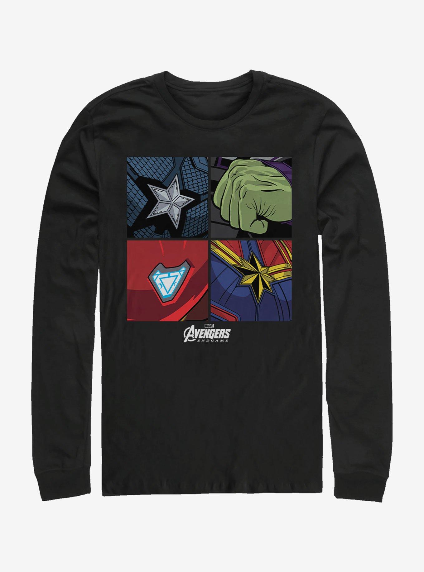 Marvel Avengers Endgame Hero Emblems Long-Sleeve T-Shirt