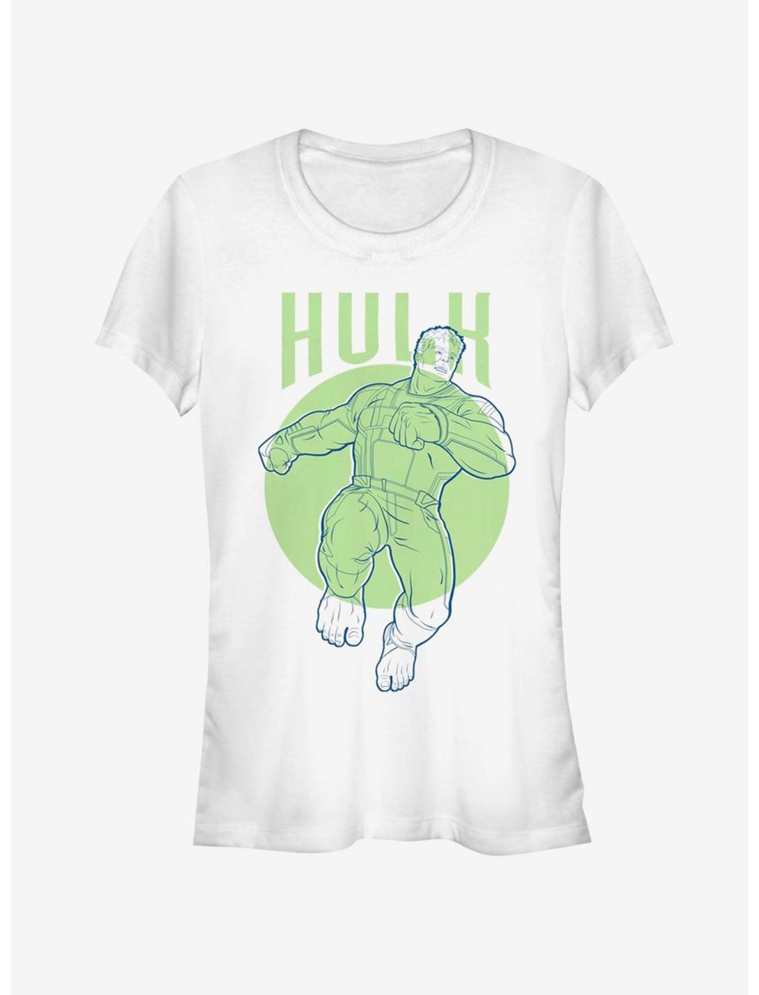 Marvel Avengers Endgame Hulk Simplicity Girls T-Shirt, WHITE, hi-res
