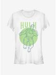Marvel Avengers Endgame Hulk Simplicity Girls T-Shirt, WHITE, hi-res