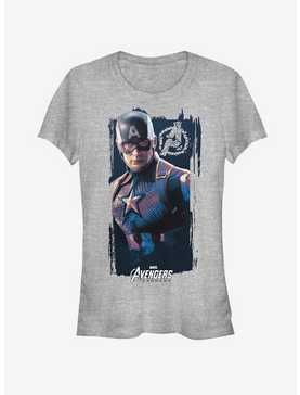 Marvel Avengers Endgame Captain America Banner Girls T-Shirt, , hi-res