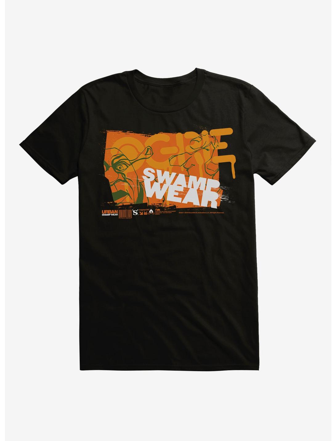 Shrek Orange Ogre Swamp Wear T-Shirt, BLACK, hi-res