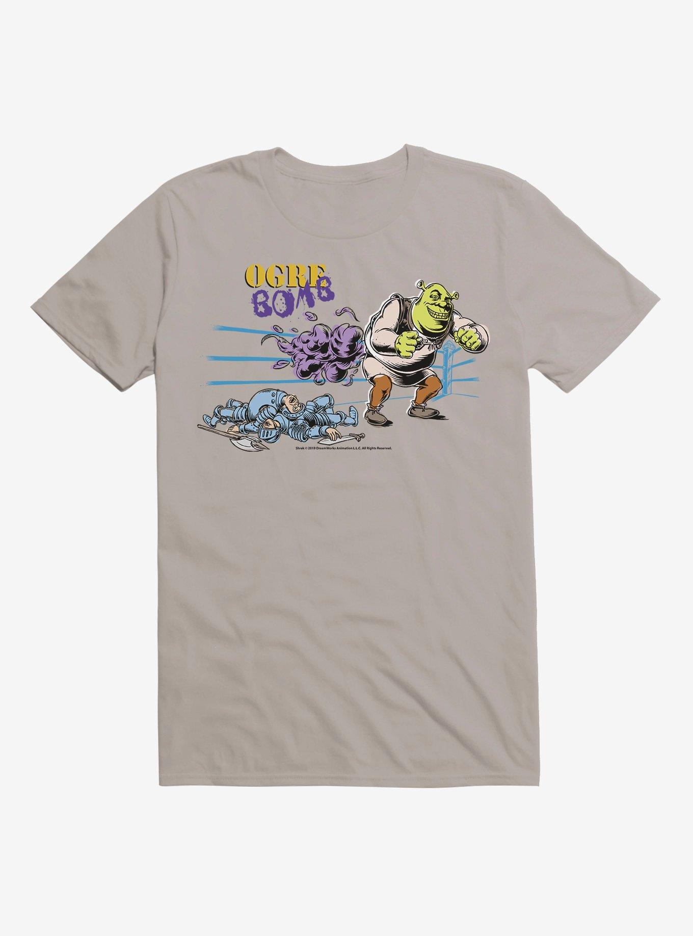 Shrek Ogre Bomb T-Shirt, LIGHT GREY, hi-res