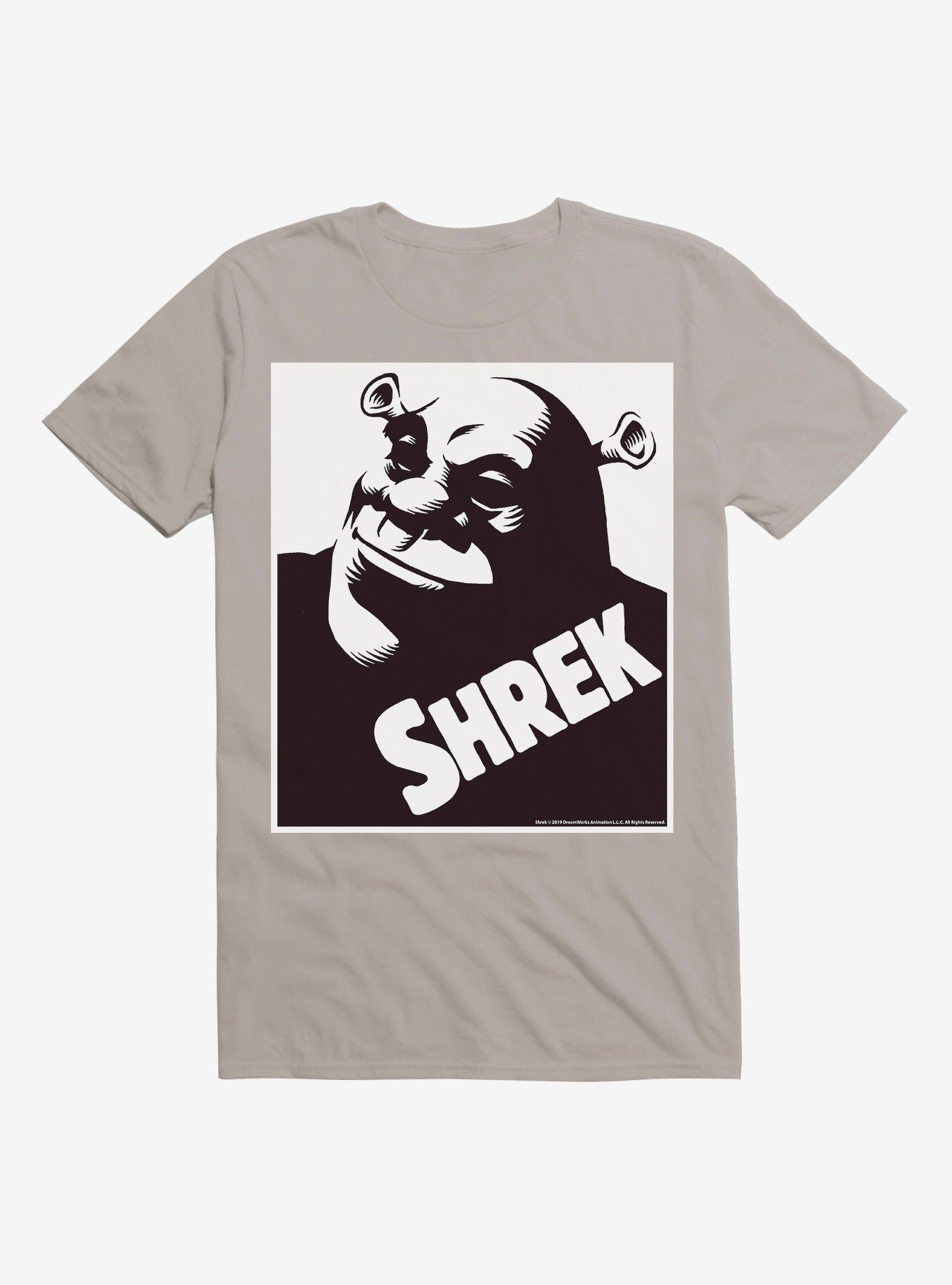 Shrek Shrek Black and White T-Shirt, LIGHT GREY, hi-res