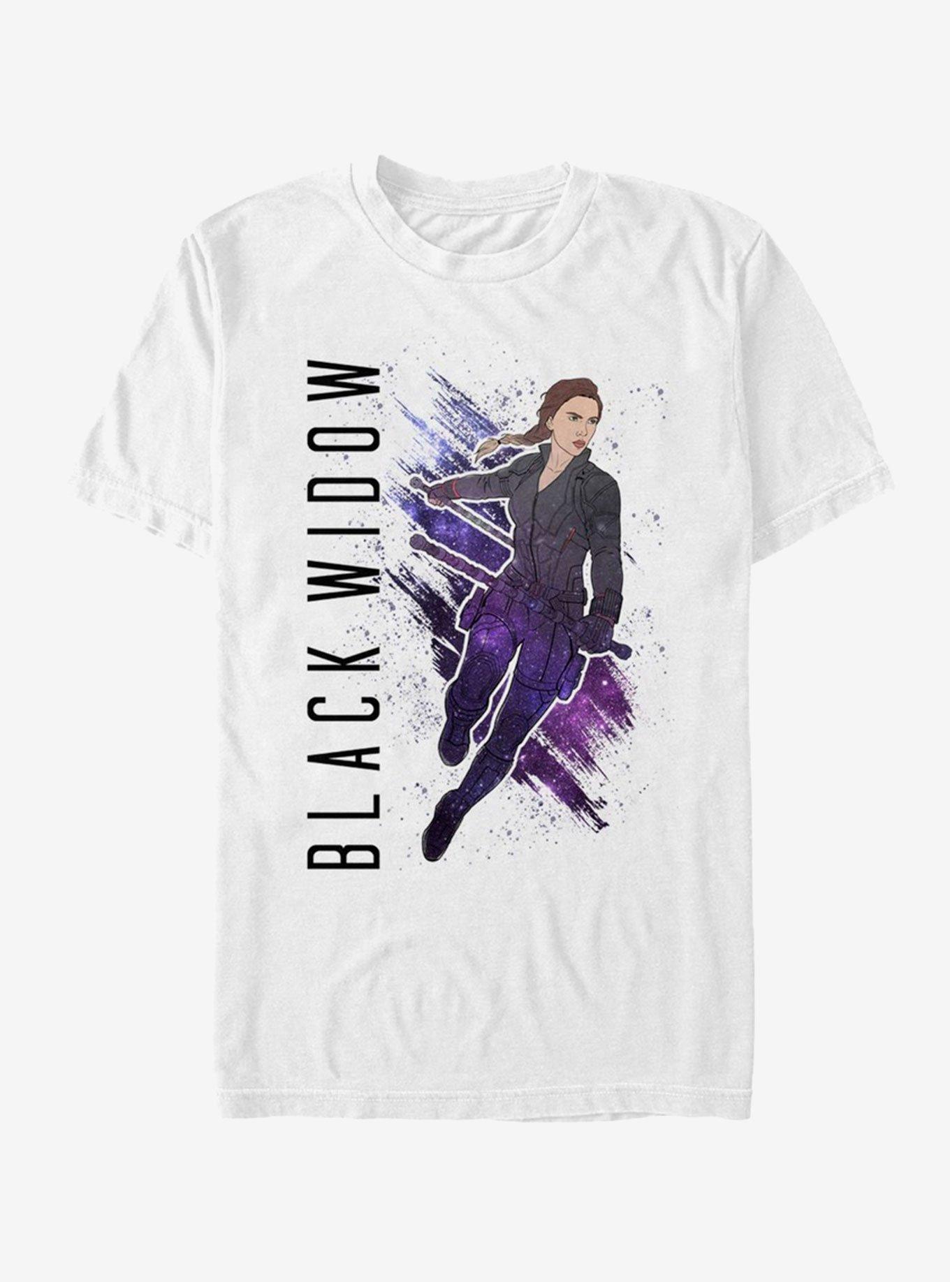 Marvel Avengers Endgame Black Widow Painted T-Shirt, WHITE, hi-res