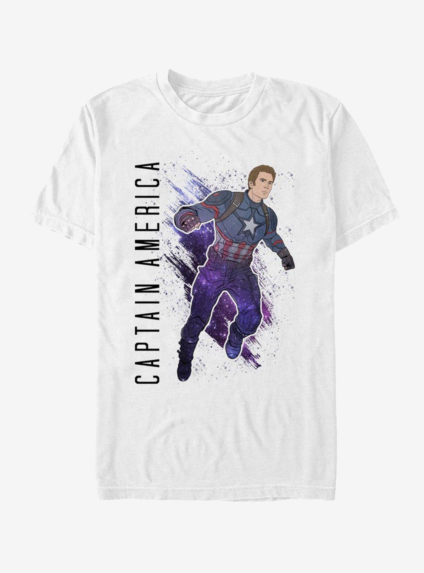 Marvel Avengers Endgame Captain America Painted T-Shirt