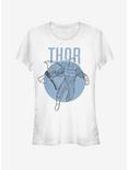 Marvel Avengers Endgame Thor Simplicity Girls T-Shirt, WHITE, hi-res