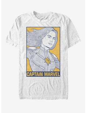 Marvel Captain Marvel Pop Captain Marvel T-Shirt, WHITE, hi-res