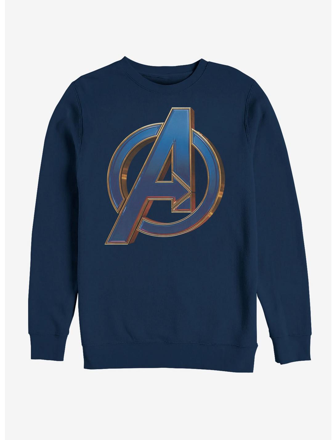 Marvel Avengers Endgame Blue Logo Sweatshirt, NAVY, hi-res