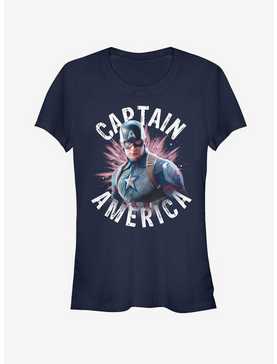 Marvel Avengers Endgame Captain America Burst Girls T-Shirt, , hi-res