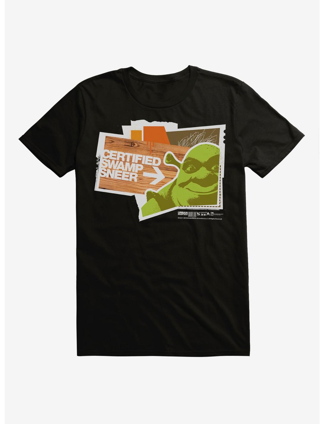 Shrek Certified Swamp Sneer T-Shirt, BLACK, hi-res