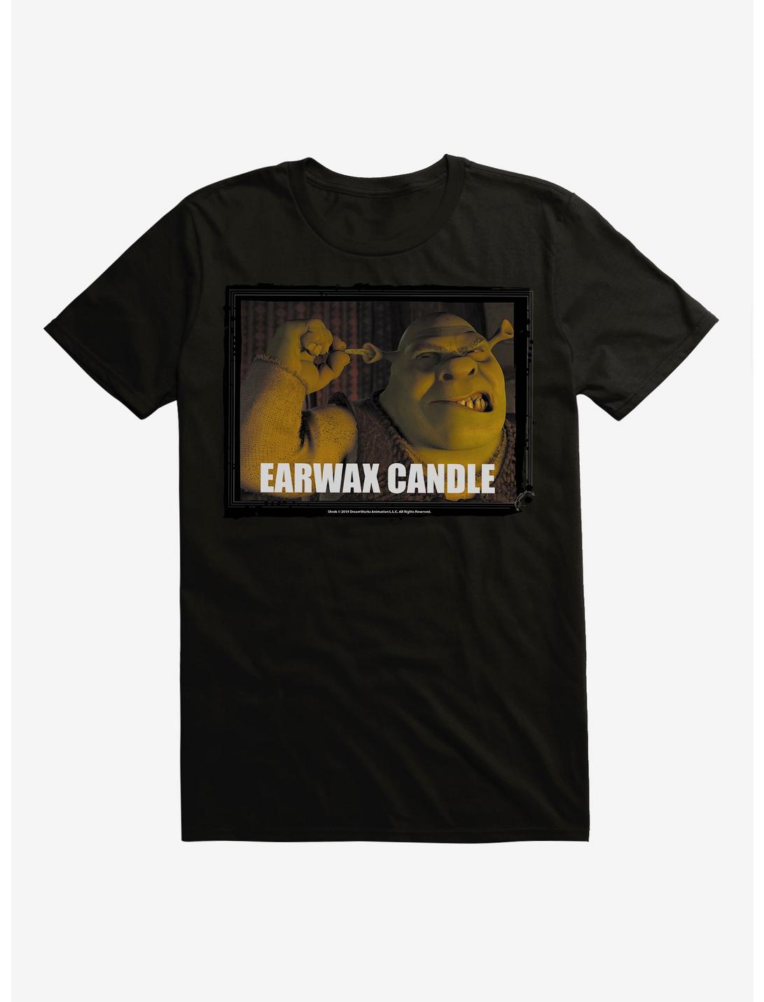 Shrek Earwax Candle T-Shirt, BLACK, hi-res