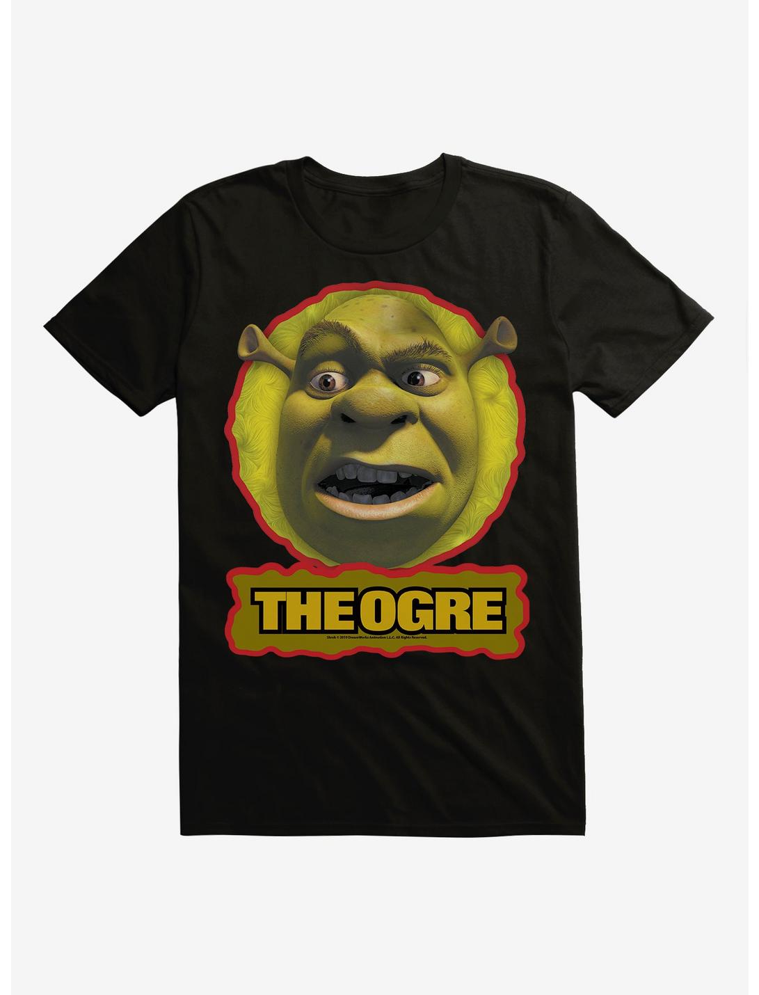 Shrek The Ogre Face T-Shirt, BLACK, hi-res