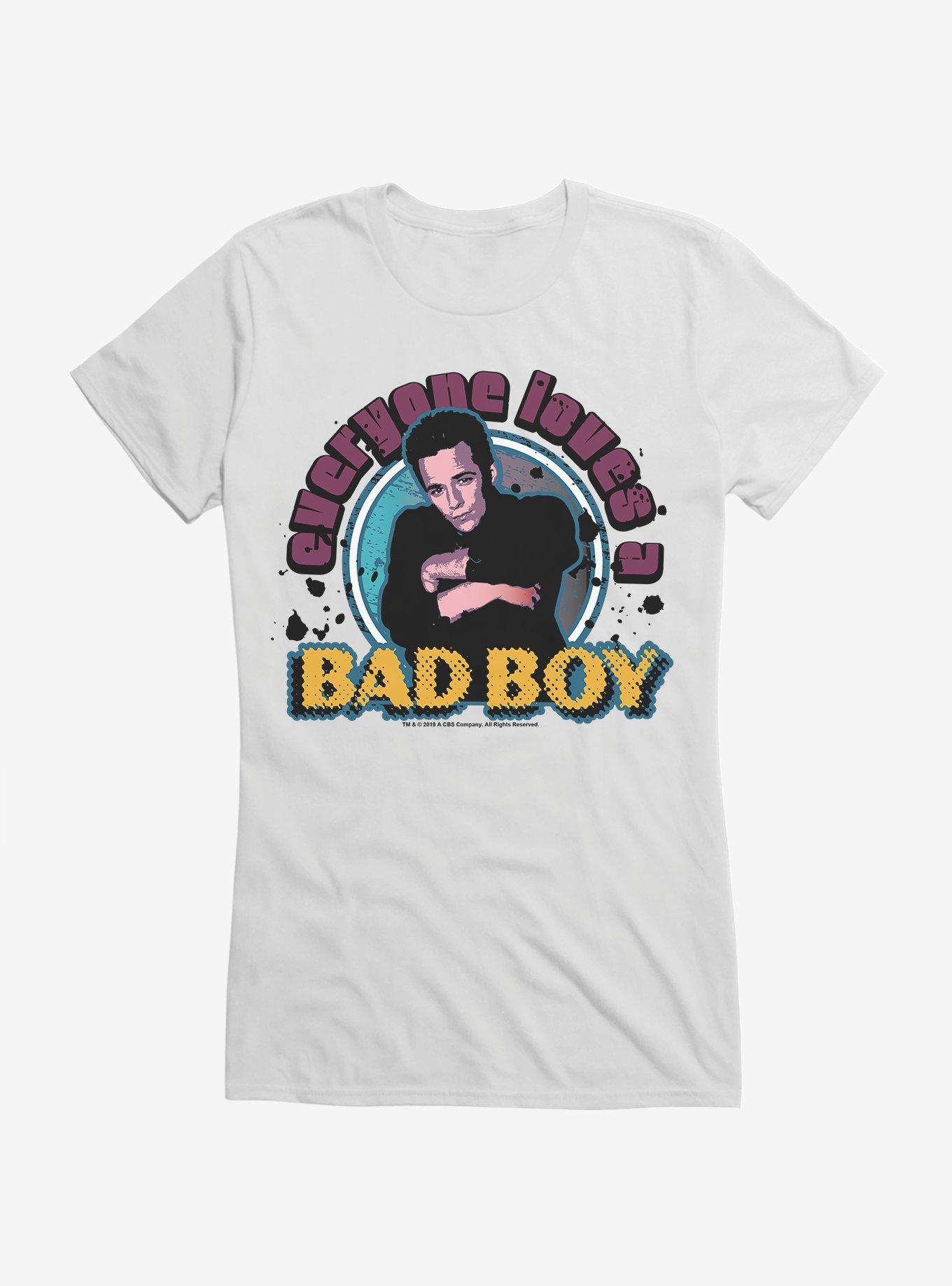 Beverly Hills 90210 Everyone Loves a Bad Boy Dylan Girls T-Shirt, WHITE, hi-res