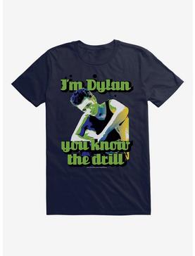 Beverly Hills 90210 I'm Dylan You Know The Drill T-Shirt, NAVY, hi-res