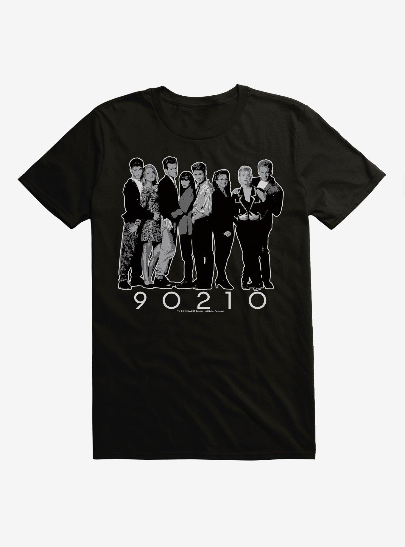 Beverly Hills 90210 Black and White Cast T-Shirt, , hi-res