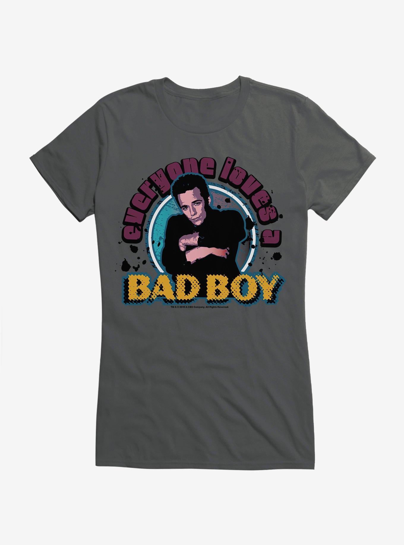 Beverly Hills 90210 Everyone Loves a Bad Boy Dylan Girls T-Shirt, CHARCOAL, hi-res