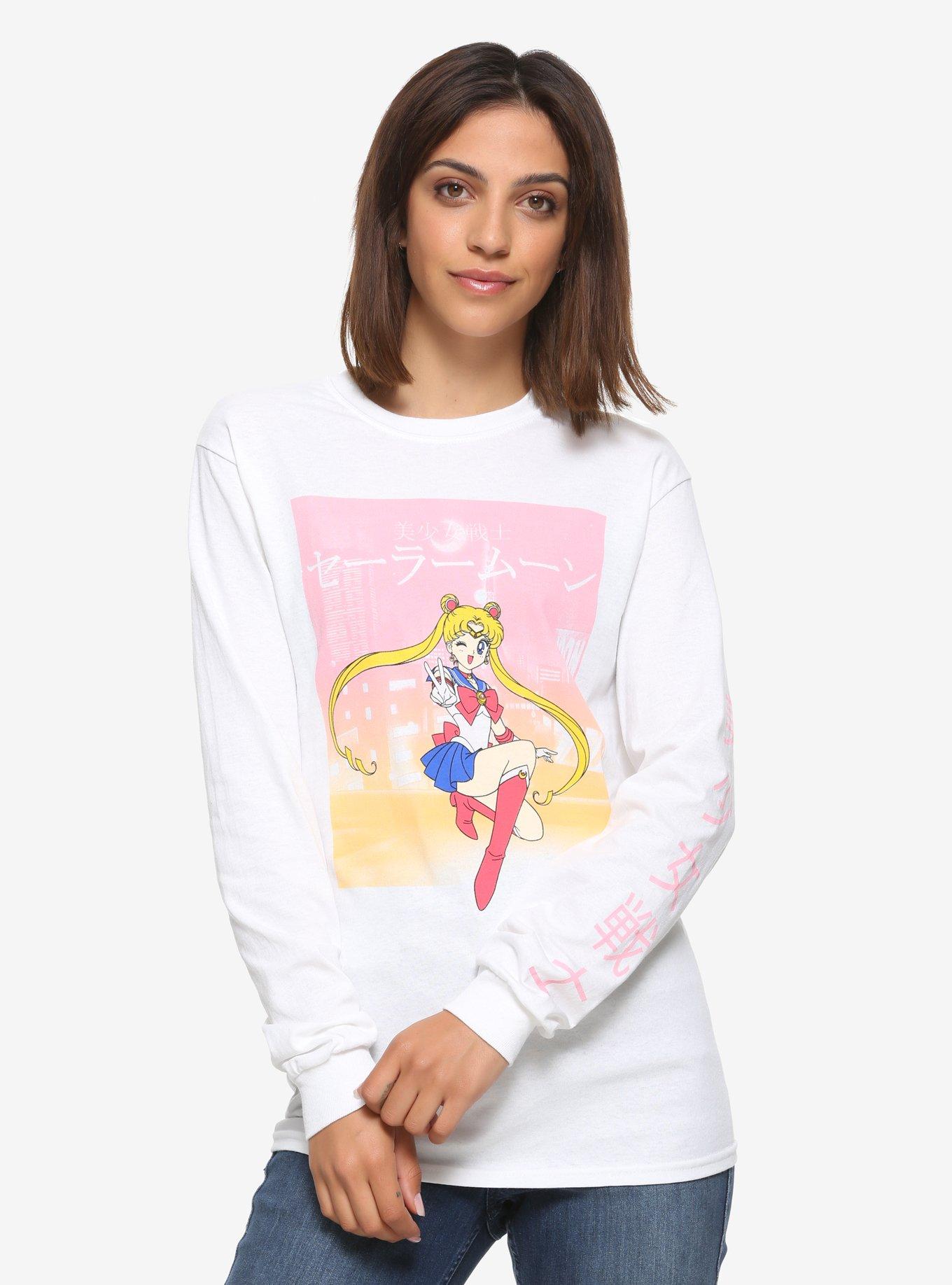 Sailor Moon Pretty Guardian Long-Sleeve Girls T-Shirt, MULTI, hi-res