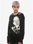 Harry Potter Hedwig Cutout Girls Sweatshirt, WHITE, hi-res