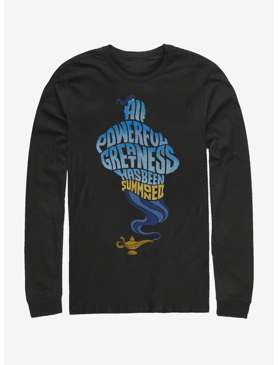 Disney Aladdin 2019 All Powerful Genie Long Sleeve T-Shirt, BLACK, hi-res