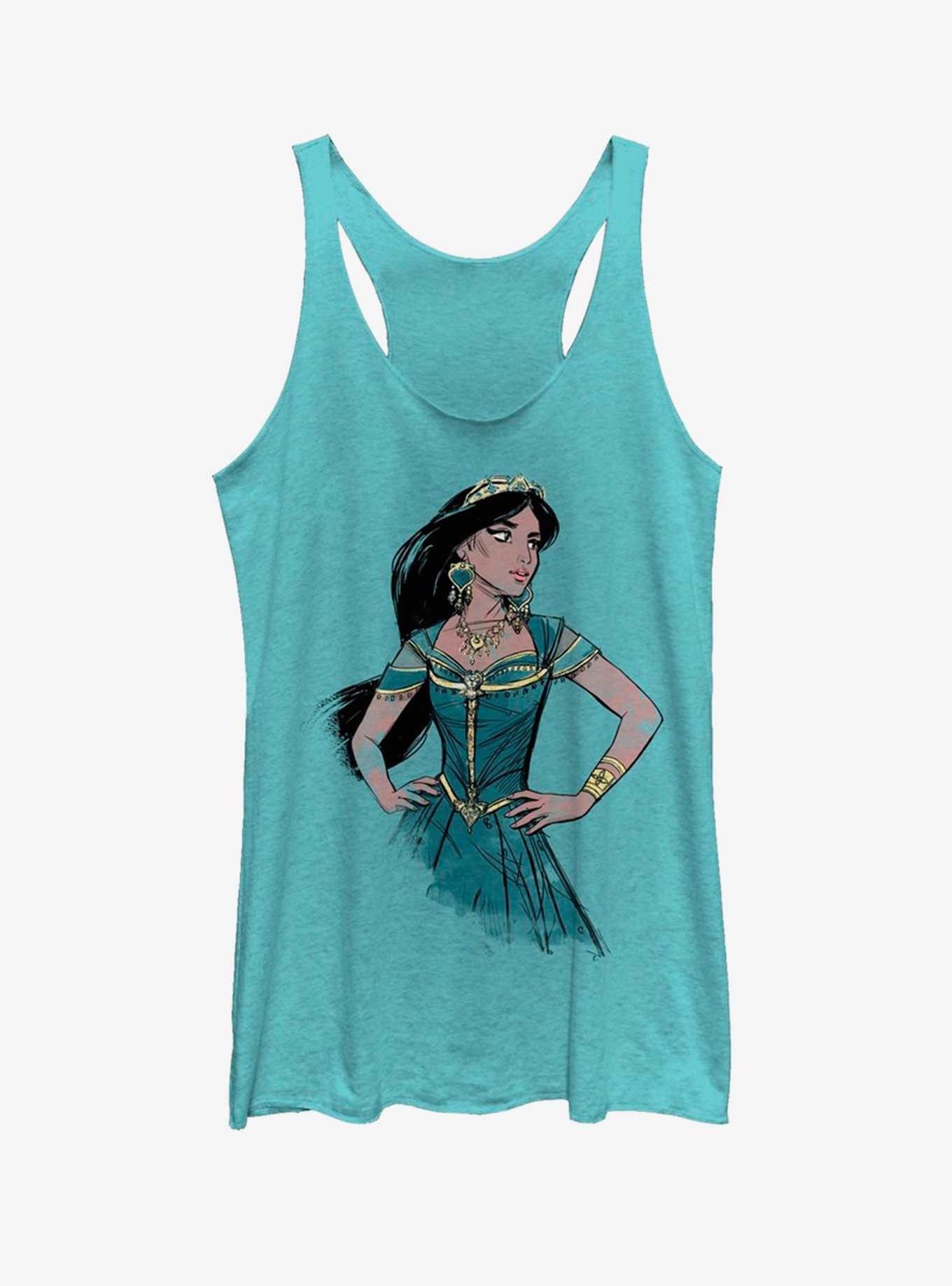 Disney Aladdin 2019 Jasmine Sketch Womens Tank, , hi-res