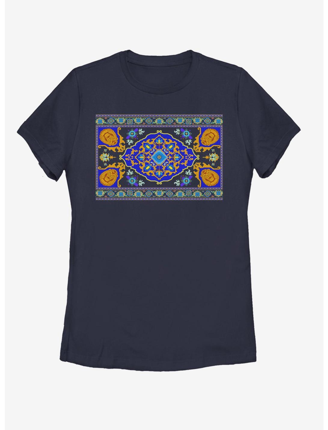 Disney Aladdin 2019 Magic Carpet Panel Print Womens T-Shirt, NAVY, hi-res