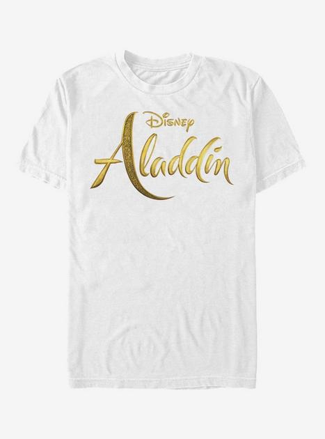 Disney Aladdin 2019 Aladdin Live Action Logo T-Shirt - WHITE | BoxLunch
