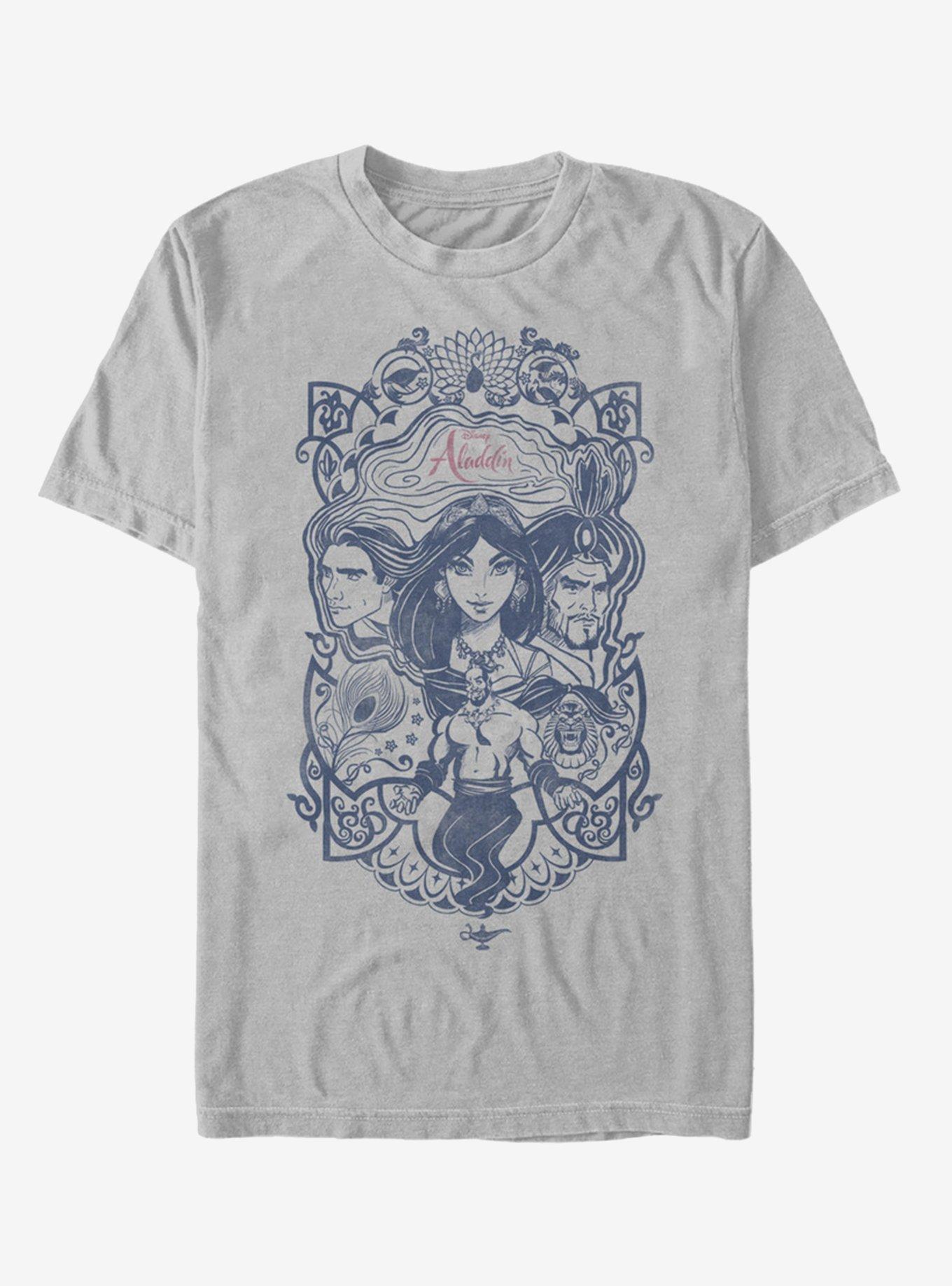 Disney Aladdin 2019 Vintage Aladdin Collage T-Shirt, , hi-res