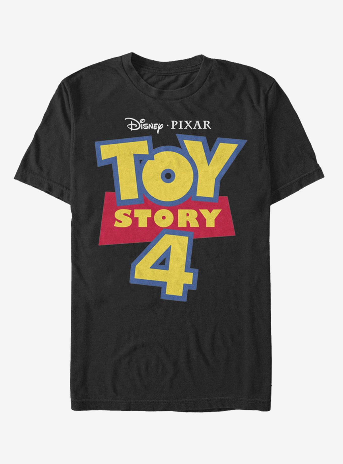 Disney Pixar Toy Story 4 Full Color Logo T-Shirt - BLACK | BoxLunch