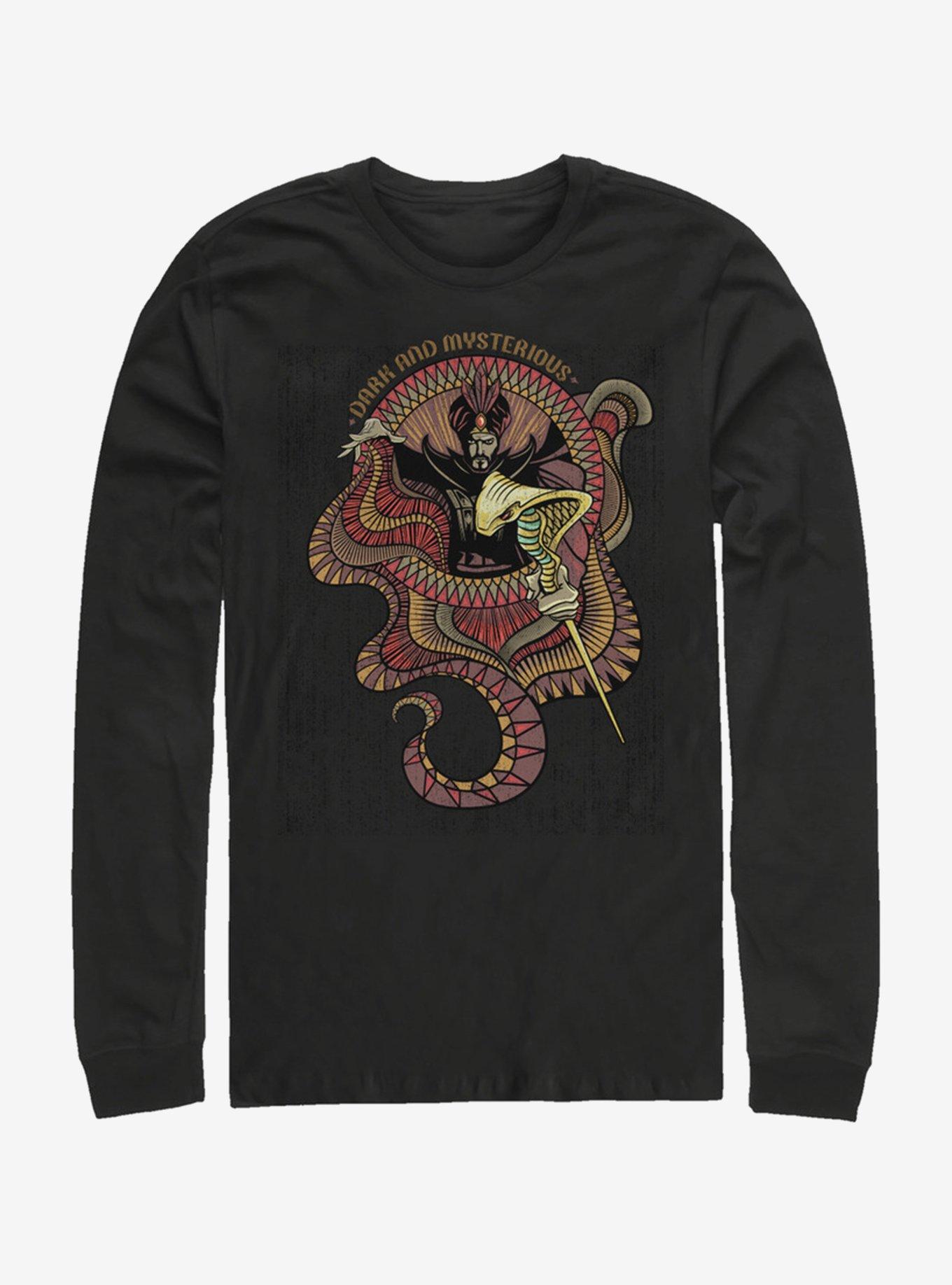 Disney Aladdin 2019 Jafar Circular Long Sleeve T-Shirt, BLACK, hi-res