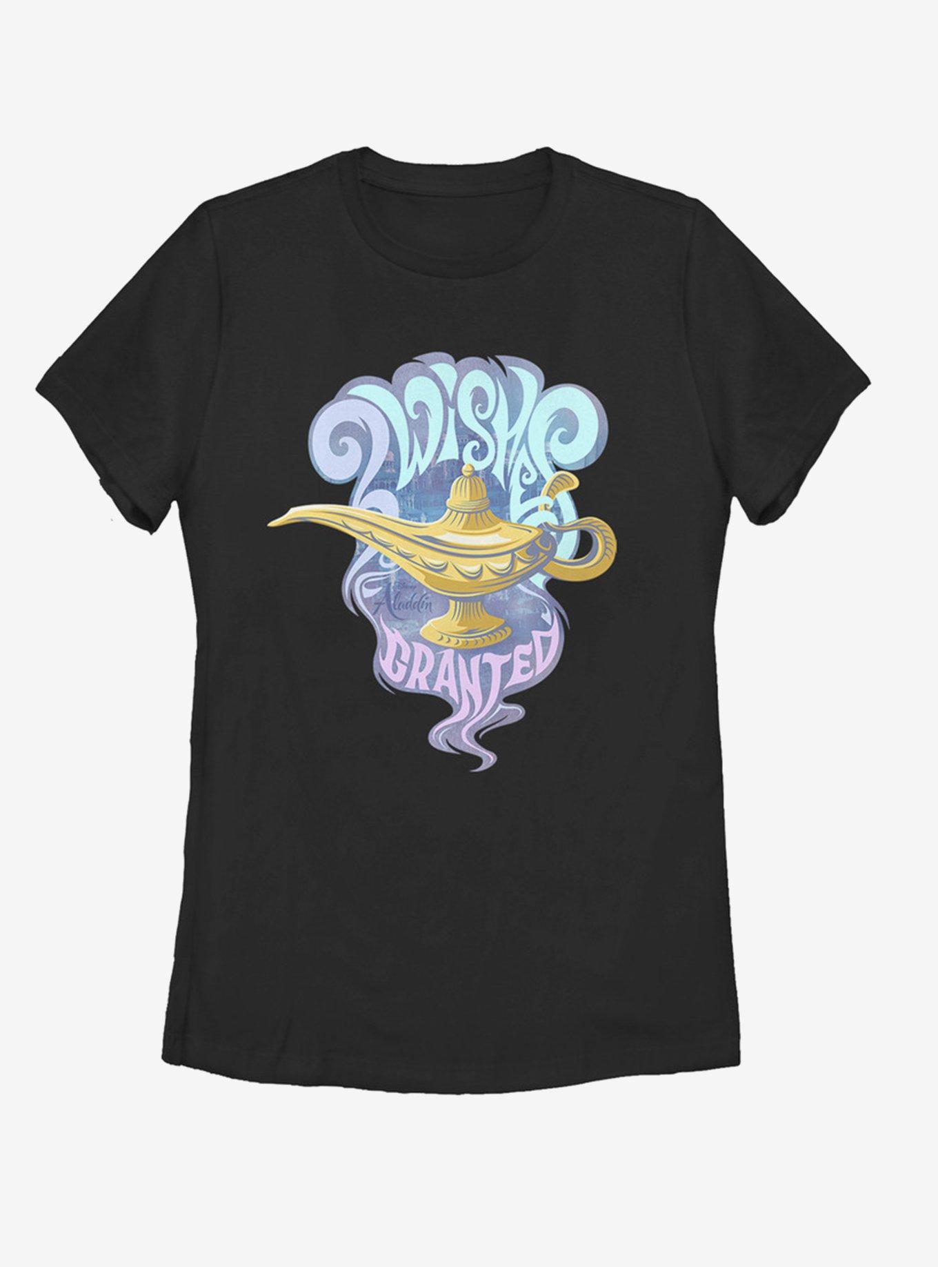 Disney Aladdin 2019 Wishes Granted Womens T-Shirt, BLACK, hi-res